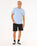The Rip Curl Mens Surf Paradise Badge Update T-Shirt in Ice Blue