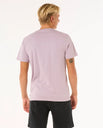 The Rip Curl Mens Surf Paradise Badge Update T-Shirt in Smokey Grape