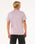 The Rip Curl Mens Surf Paradise Badge Update T-Shirt in Smokey Grape