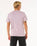 The Rip Curl Mens Surf Paradise Badge Update T-Shirt in Smokey Grape