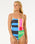 The Rip Curl Womens Las Dalias Good Coverage One Piece Swimsuit in Multicolour