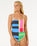 The Rip Curl Womens Las Dalias Good Coverage One Piece Swimsuit in Multicolour