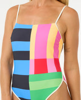 The Rip Curl Womens Las Dalias Good Coverage One Piece Swimsuit in Multicolour