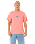 The Rip Curl Mens Raw Energy Sloth T-Shirt in Watermelon