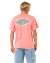 The Rip Curl Mens Raw Energy Sloth T-Shirt in Watermelon