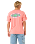 The Rip Curl Mens Raw Energy Sloth T-Shirt in Watermelon