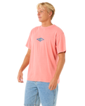 The Rip Curl Mens Raw Energy Sloth T-Shirt in Watermelon