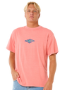 The Rip Curl Mens Raw Energy Sloth T-Shirt in Watermelon
