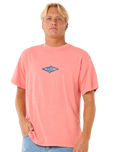 The Rip Curl Mens Raw Energy Sloth T-Shirt in Watermelon
