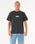 The Rip Curl Mens Raw Energy Sloth T-Shirt in Black