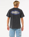 The Rip Curl Mens Raw Energy Sloth T-Shirt in Black