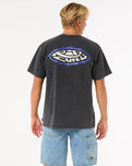 The Rip Curl Mens Raw Energy Sloth T-Shirt in Black
