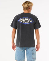The Rip Curl Mens Raw Energy Sloth T-Shirt in Black