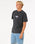 The Rip Curl Mens Raw Energy Sloth T-Shirt in Black