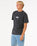 The Rip Curl Mens Raw Energy Sloth T-Shirt in Black