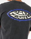 The Rip Curl Mens Raw Energy Sloth T-Shirt in Black