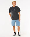 The Rip Curl Mens Raw Energy Sloth T-Shirt in Black