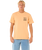 The Rip Curl Mens Raw Energy Trad T-Shirt in Mandarin Zest