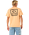 The Rip Curl Mens Raw Energy Trad T-Shirt in Mandarin Zest