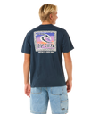 The Rip Curl Mens Raw Energy Trad T-Shirt in Dark Navy