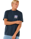 The Rip Curl Mens Raw Energy Trad T-Shirt in Dark Navy