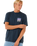 The Rip Curl Mens Raw Energy Trad T-Shirt in Dark Navy