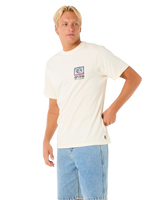 The Rip Curl Mens Raw Energy Trad T-Shirt in Bone