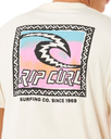The Rip Curl Mens Raw Energy Trad T-Shirt in Bone