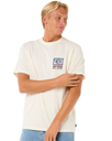 The Rip Curl Mens Raw Energy Trad T-Shirt in Bone