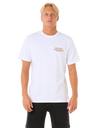 The Rip Curl Mens Surf Revival Ding Repair T-Shirt in White