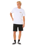 The Rip Curl Mens Surf Revival Ding Repair T-Shirt in White