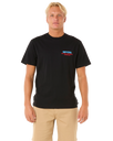 The Rip Curl Mens Surf Revival Ding Repair T-Shirt in Black
