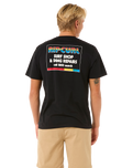 The Rip Curl Mens Surf Revival Ding Repair T-Shirt in Black