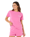 Surf Puff Party Pack Relaxed T-Shirt in Super Pink