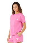 Surf Puff Party Pack Relaxed T-Shirt in Super Pink