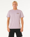 The Rip Curl Mens Surf Paradise F&B T-Shirt in Smokey Grape