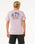 The Rip Curl Mens Surf Paradise F&B T-Shirt in Smokey Grape