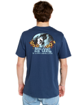 Surf Paradise F & B T-Shirt in Washed Navy
