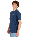 Surf Paradise F & B T-Shirt in Washed Navy