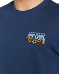Surf Paradise F & B T-Shirt in Washed Navy