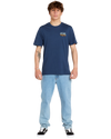 Surf Paradise F & B T-Shirt in Washed Navy