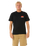 The Rip Curl Mens Surf Revival Stacked T-Shirt in Black