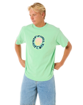 The Rip Curl Mens Raw Visions T-Shirt in Neon Green