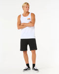 The Rip Curl Mens Surf Revival Peaking Vest in White