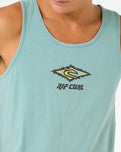 The Rip Curl Mens Raw Energy Sloth Vest in Blue Lagoon