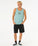 The Rip Curl Mens Raw Energy Sloth Vest in Blue Lagoon
