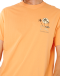 Cody Welsh Palms T-Shirt in Mandarin Zest