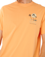 Cody Welsh Palms T-Shirt in Mandarin Zest