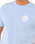 The Rip Curl Mens Wettie Icon T-Shirt Ice Blue