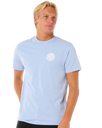 The Rip Curl Mens Wettie Icon T-Shirt Ice Blue